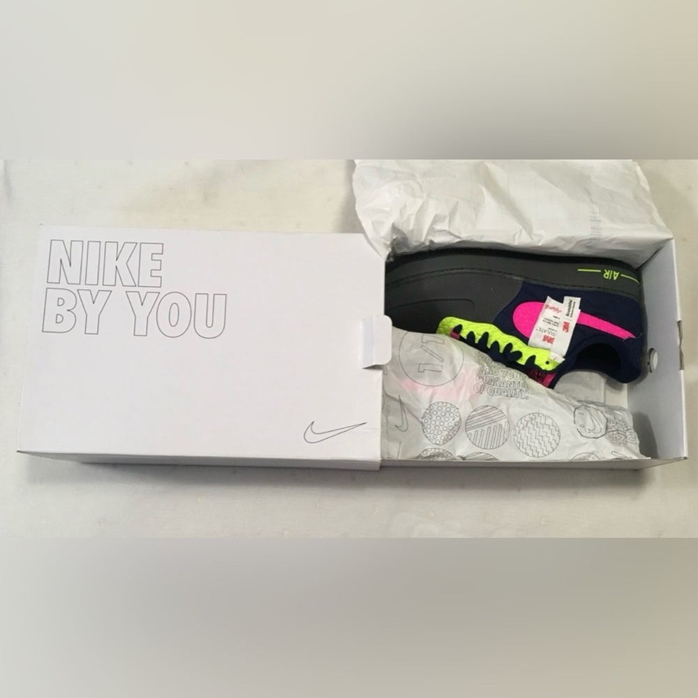 Nike Air Force1 Low Custom 3M Thinsulate B200 Series Neon Pink Volt Black Size12 - Picture 15 of 15